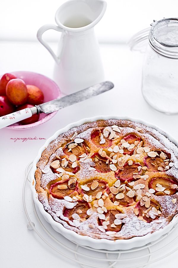 Marzipan plum tart