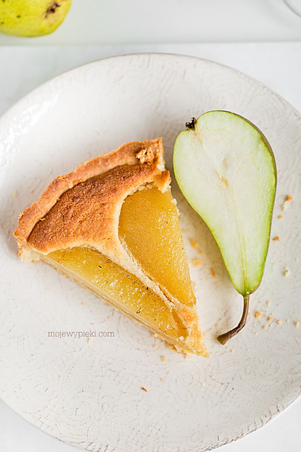 Pear and almond tart