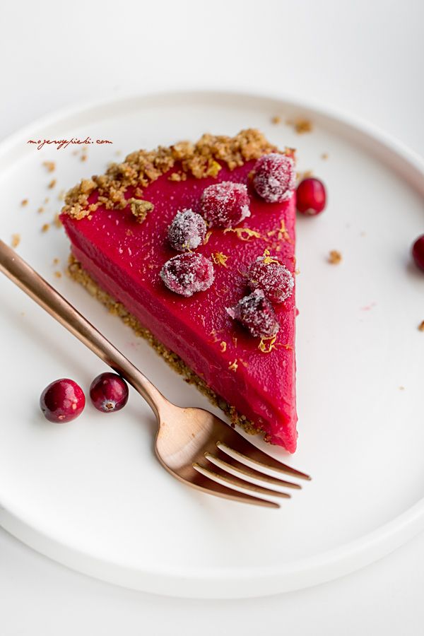 No-bake cranberry tart