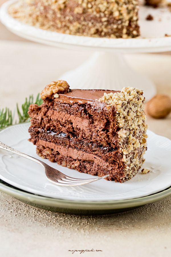 Chocolate walnut torte