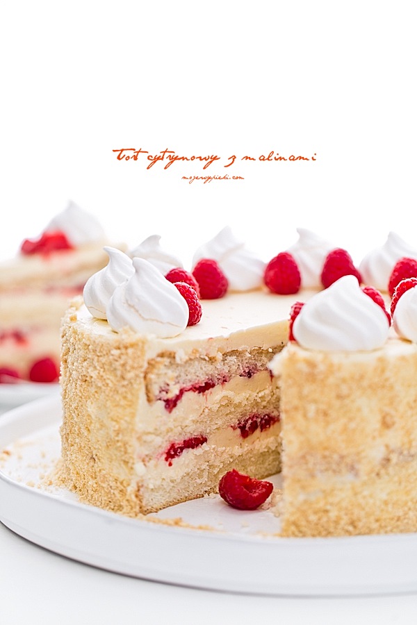 Lemon raspberry cake