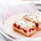 Shortcrust raspberry cake with meringue foam