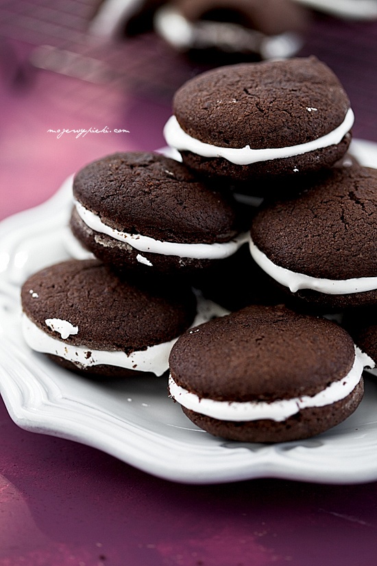 Chocolate Whoopie Pies with Marshmallow Fluff