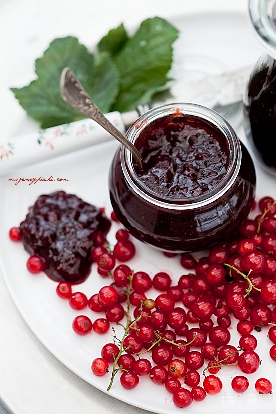 Strawberry and redcurrant jam