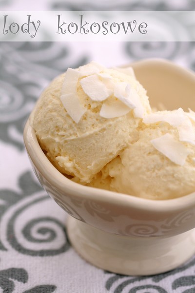Creamy coconut ice cream