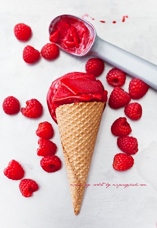 Raspberry sorbet
