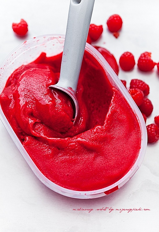 Raspberry sorbet