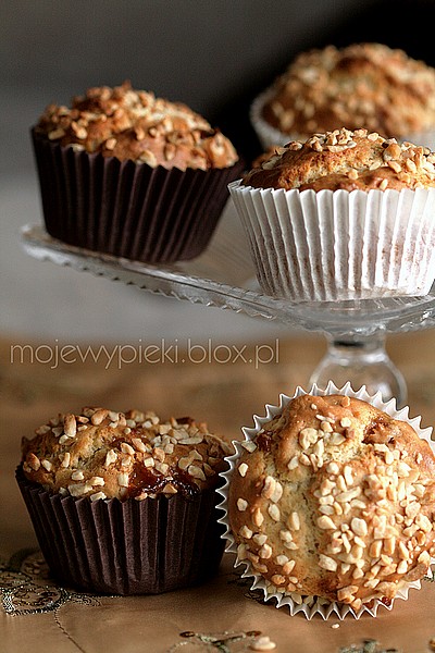 Snickers and peanut butter muffins