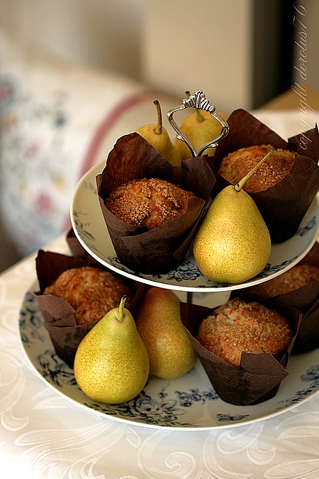 Pear and ginger muffins