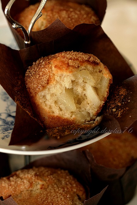 Pear and ginger muffins