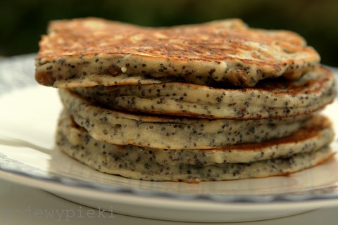 Poppy seed and sunflower seed pancakes