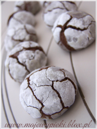 Crinkle chocolate cookies