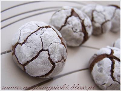 Crinkle chocolate cookies