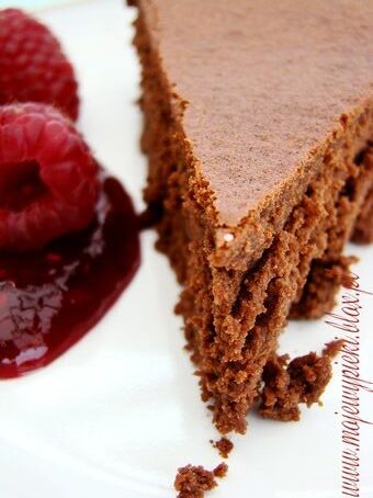 Rich chocolate truffle cake