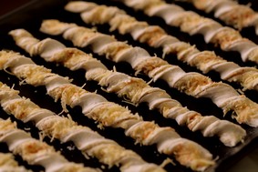 Puff pastry cheese straws