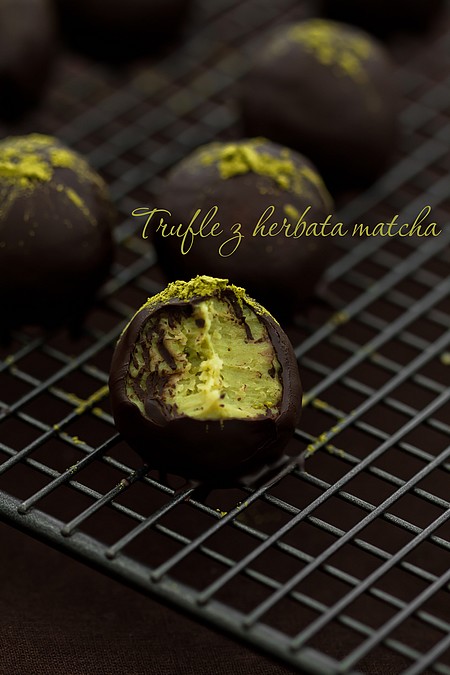 Matcha green tea truffles