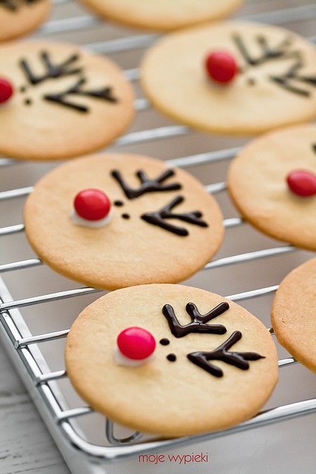 Rudolph vanilla shortbread cookies