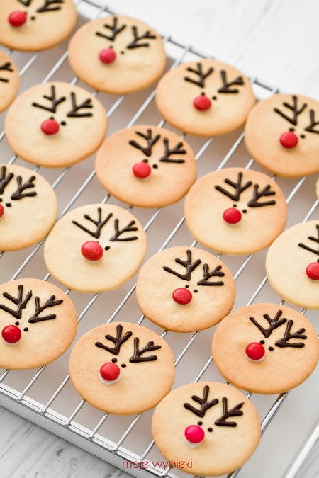 Rudolph vanilla shortbread cookies