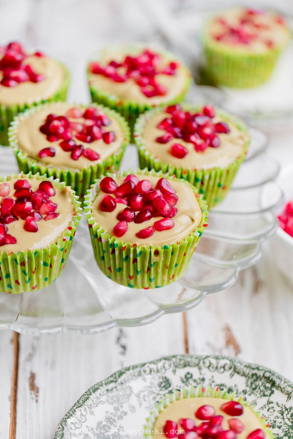 Mini Pistachio Cheesecakes