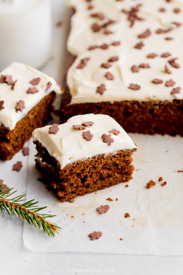Gingerbread Cake with Cream Cheese Frosting