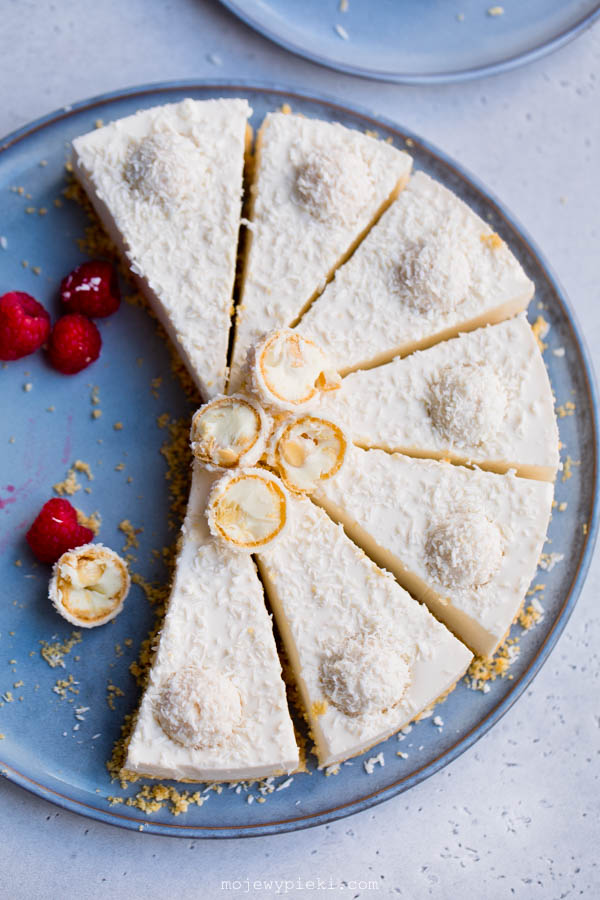 No-Bake Raffaello Cheesecake