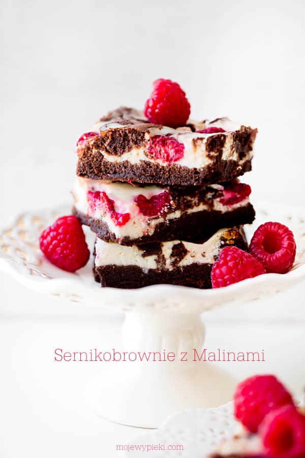 Raspberry cheesecake brownie
