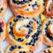 Blueberry custard buns