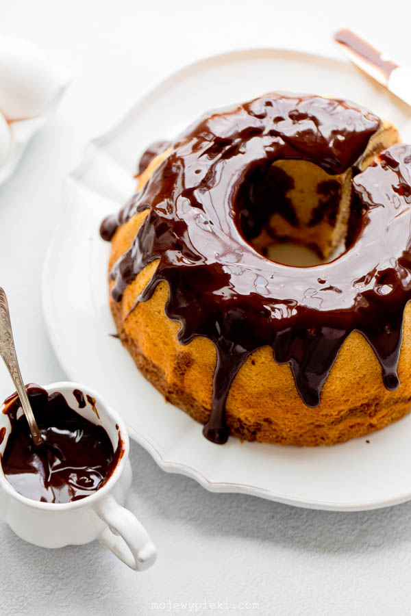 Almond marble bundt cake