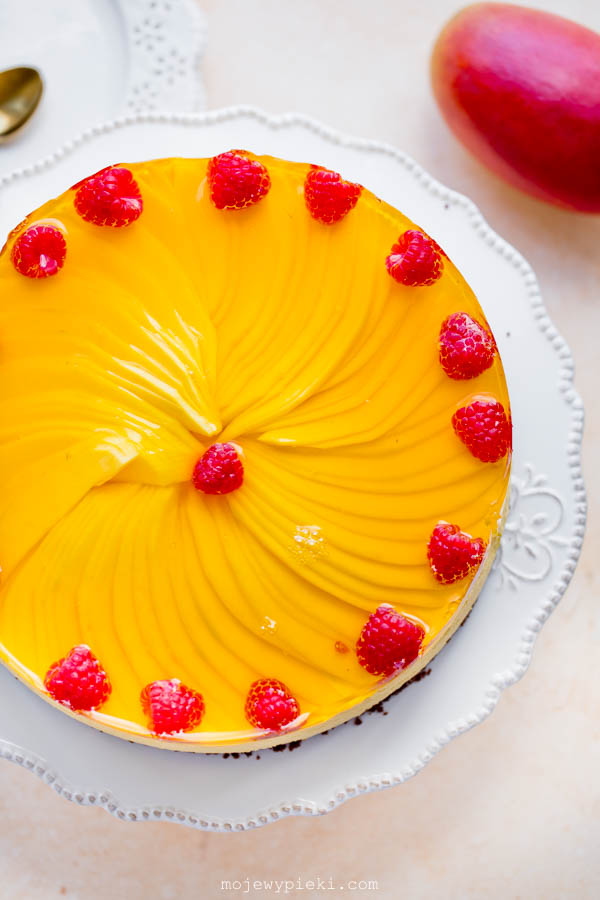Easy mango cheesecake