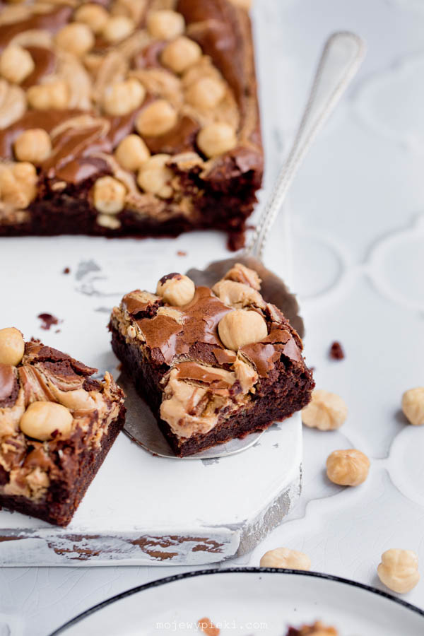 Hazelnut cream brownies
