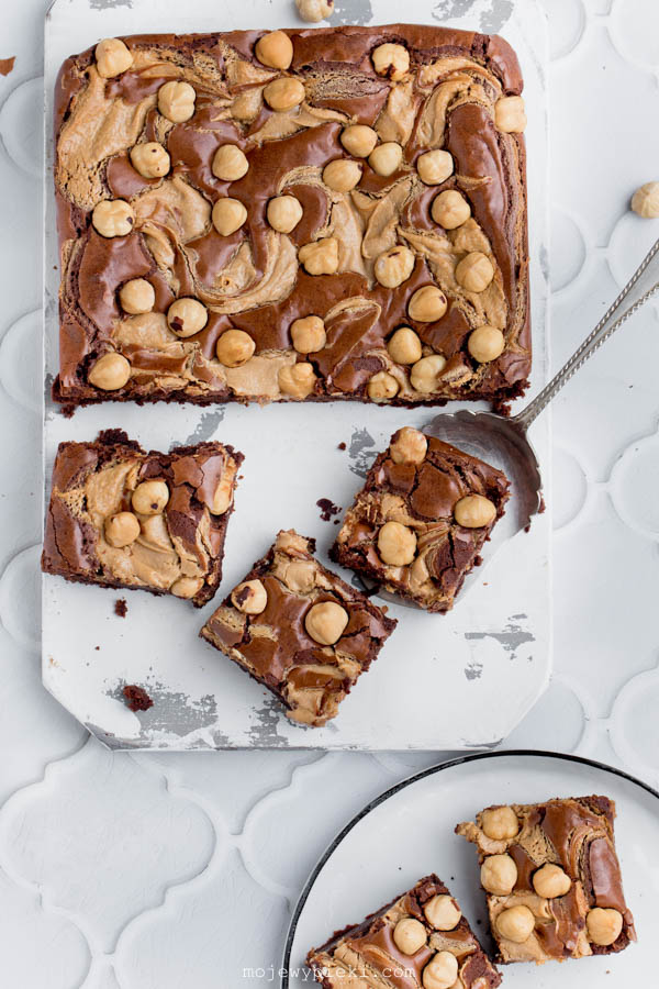 Hazelnut cream brownies