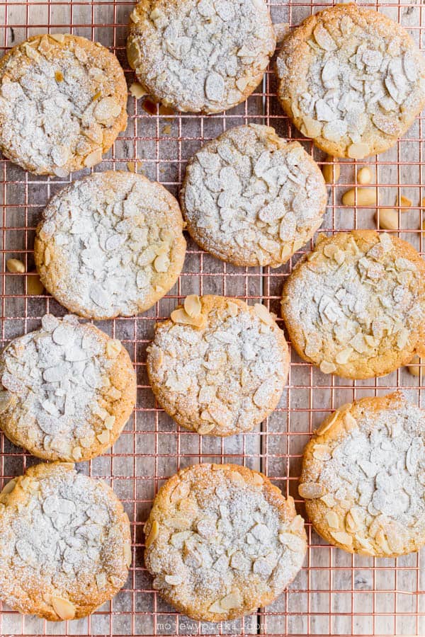 Almond croissant cookies