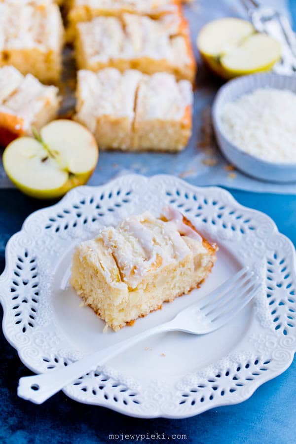 Apple and coconut cake