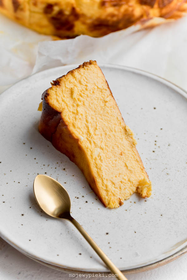 Mango Basque cheesecake