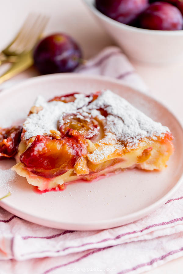 Plum clafoutis