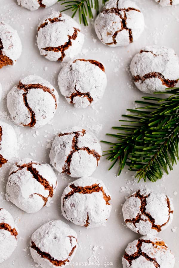 Chocolate amaretti biscuits