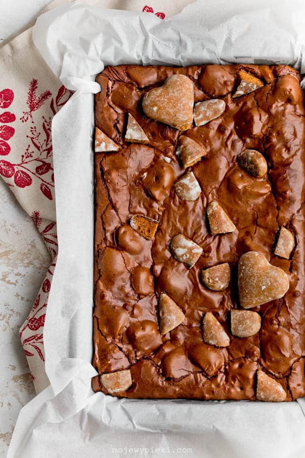 Gingerbread brownies