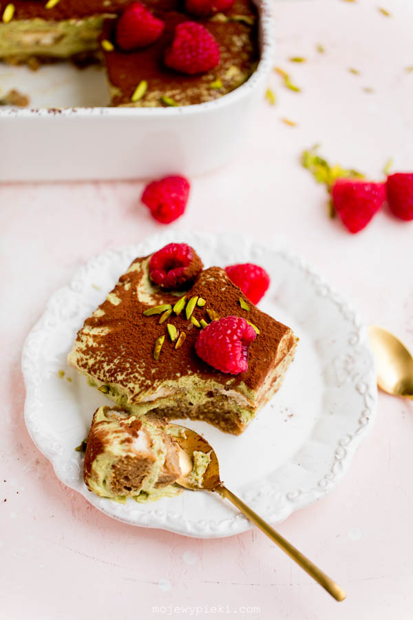 Pistachio tiramisu