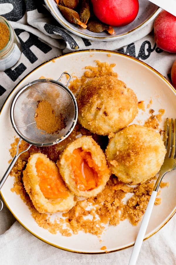 Austrian apricot dumplings