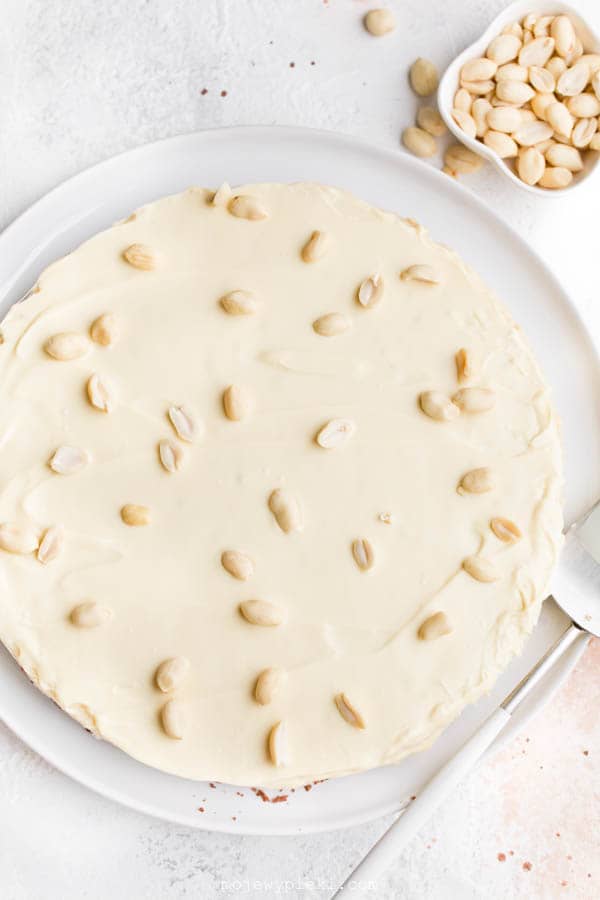 White Michałki cake