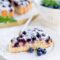 Coconut cake with blueberries