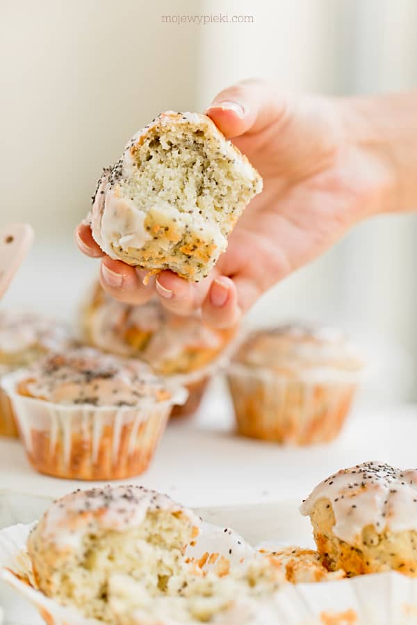 Lemon, ricotta and chia seed muffins
