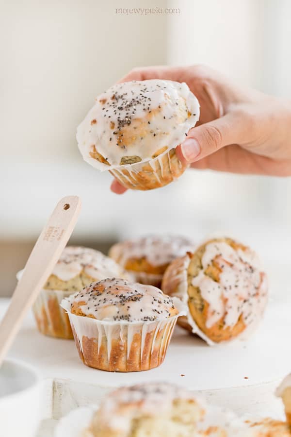 Lemon, ricotta and chia seed muffins