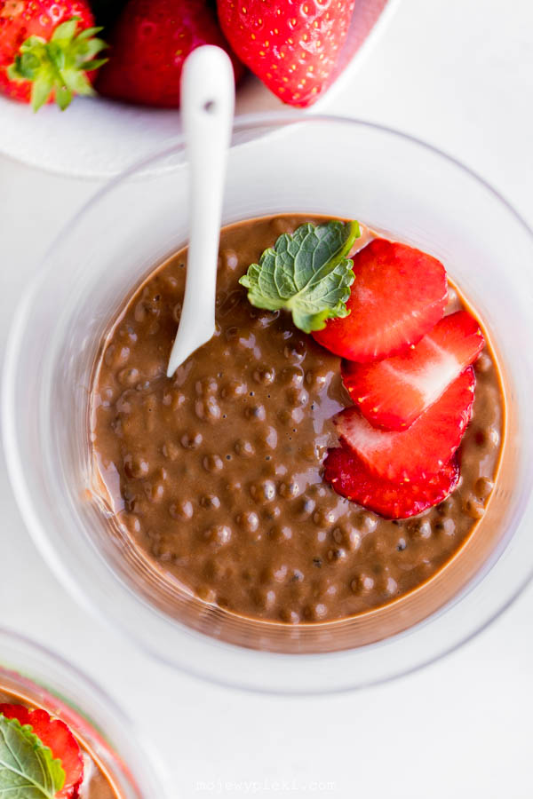 Chocolate tapioca pudding