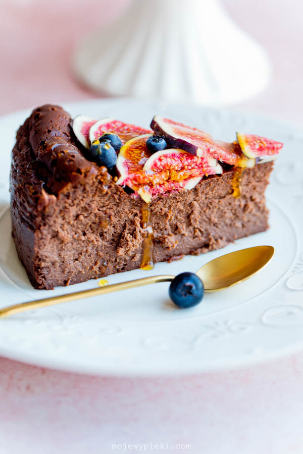 Chocolate Basque cheesecake