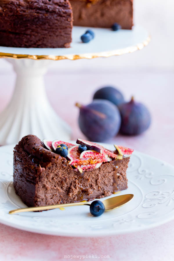 Chocolate Basque cheesecake
