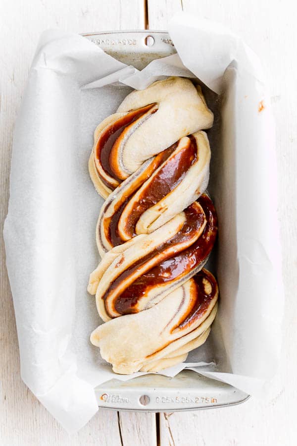 Dulce de leche brioche babka