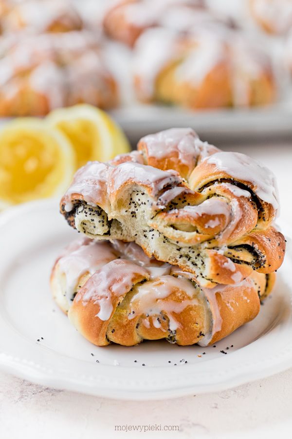 Lemon and poppy seed twists