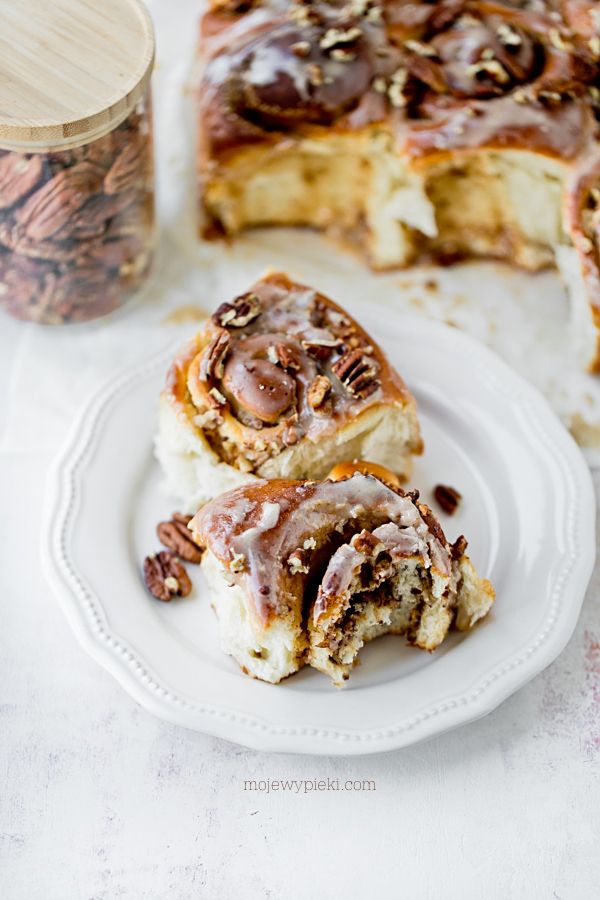 Maple pecan sweet yeast buns