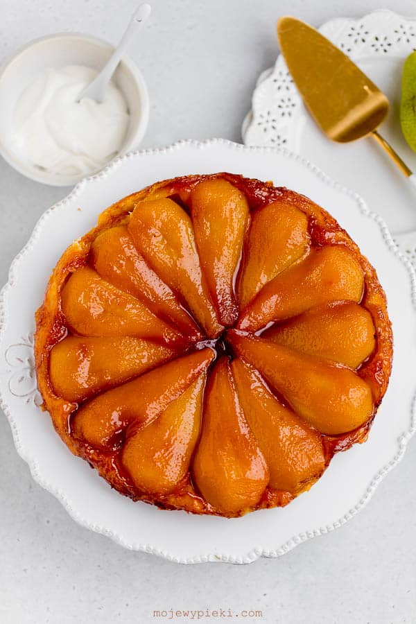 Pear tarte Tatin
